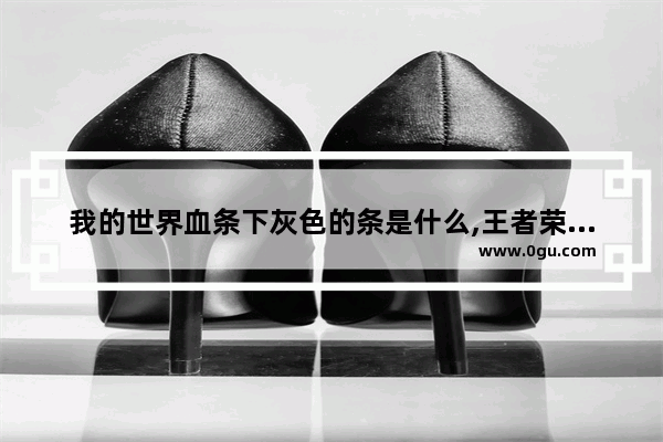我的世界血条下灰色的条是什么,王者荣耀灰色血条