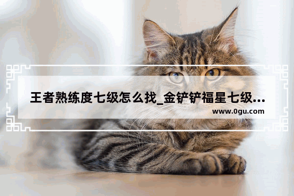 王者熟练度七级怎么找_金铲铲福星七级还会掉段位吗