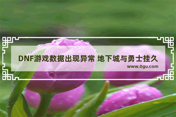 DNF游戏数据出现异常 地下城与勇士挂久了会卡吗