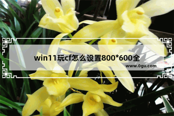 win11玩cf怎么设置800*600全屏,穿越火线w7全屏设置