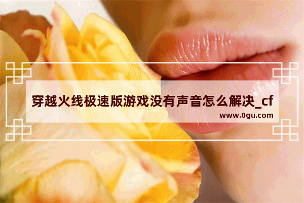 穿越火线极速版游戏没有声音怎么解决_cf没声音怎么修复