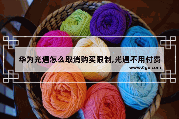 华为光遇怎么取消购买限制,光遇不用付费