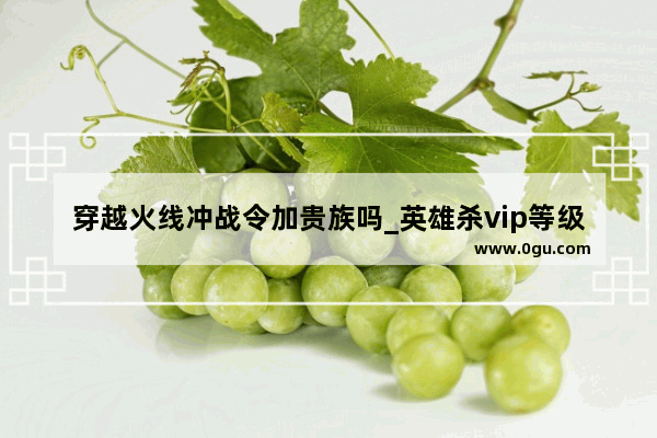 穿越火线冲战令加贵族吗_英雄杀vip等级每一级要多少元宝