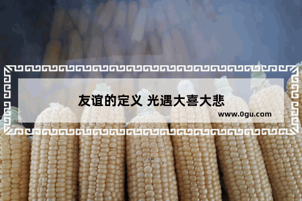 友谊的定义 光遇大喜大悲
