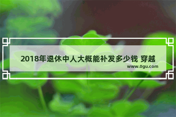 2018年退休中人大概能补发多少钱 穿越火线18元
