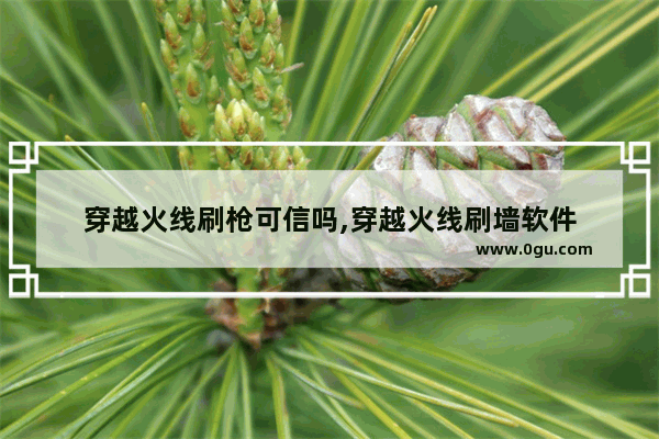 穿越火线刷枪可信吗,穿越火线刷墙软件