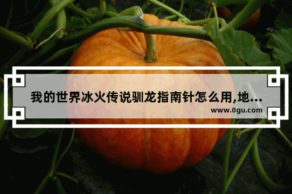 我的世界冰火传说驯龙指南针怎么用,地下城与勇士指南针任务