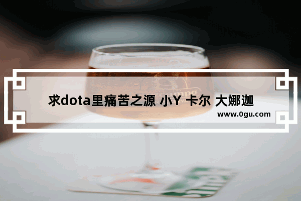 求dota里痛苦之源 小Y 卡尔 大娜迦的详细用法···请各位高手帮忙啊_dota冰雷卡尔如何加点