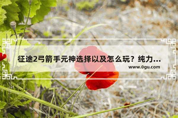 征途2弓箭手元神选择以及怎么玩？纯力弓箭手_征途砸星技巧