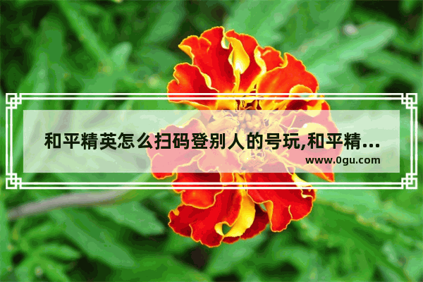 和平精英怎么扫码登别人的号玩,和平精英中如何玩别人的号
