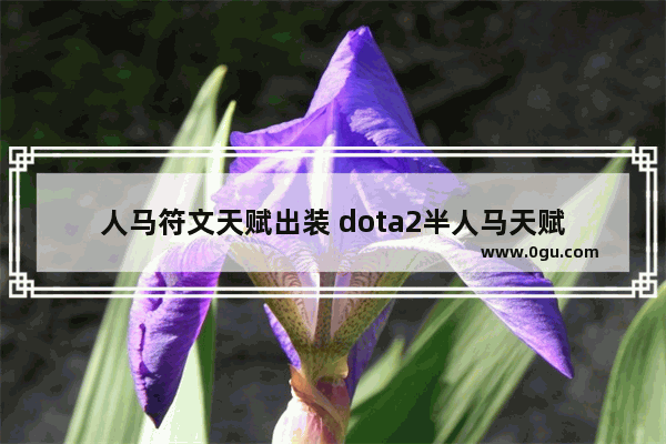 人马符文天赋出装 dota2半人马天赋
