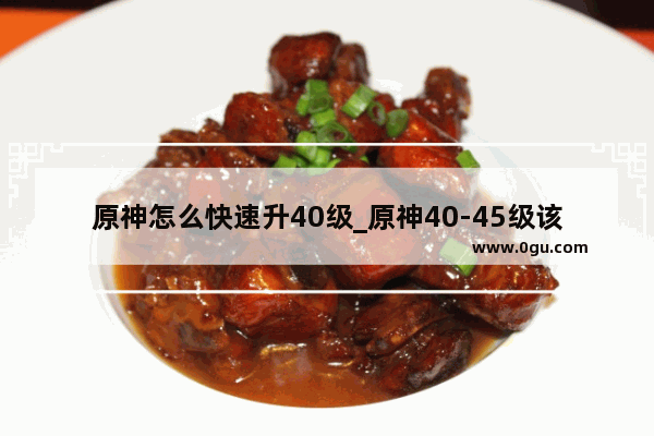 原神怎么快速升40级_原神40-45级该干嘛