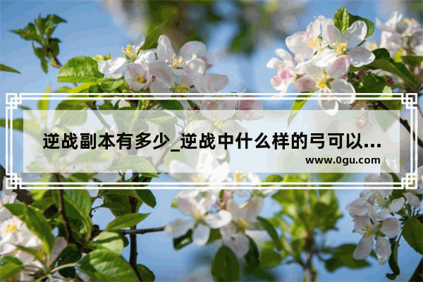 逆战副本有多少_逆战中什么样的弓可以使用毒液