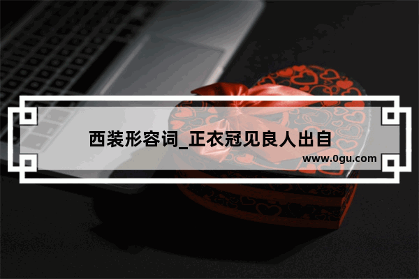 西装形容词_正衣冠见良人出自