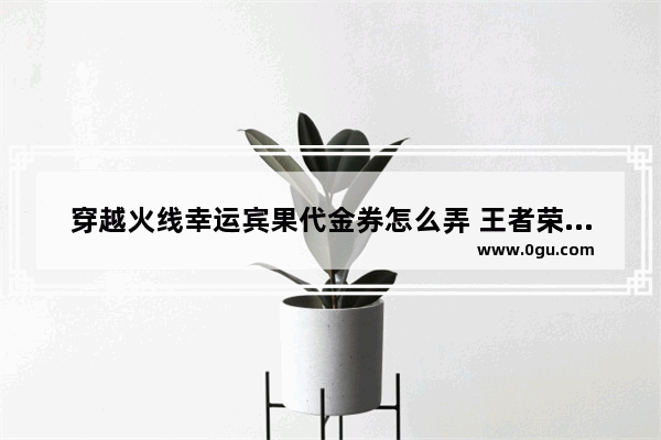 穿越火线幸运宾果代金券怎么弄 王者荣耀宾果
