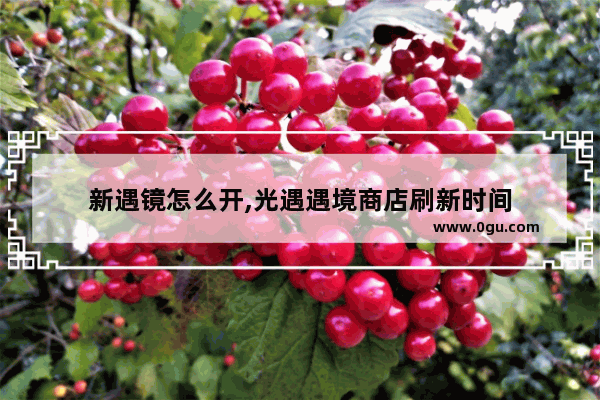 新遇镜怎么开,光遇遇境商店刷新时间