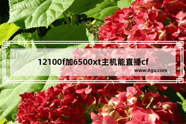 12100f加6500xt主机能直播cf么 什么主机玩穿越火线