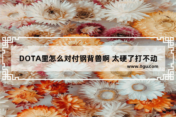 DOTA里怎么对付钢背兽啊 太硬了打不动 求解 dota2克制钢背