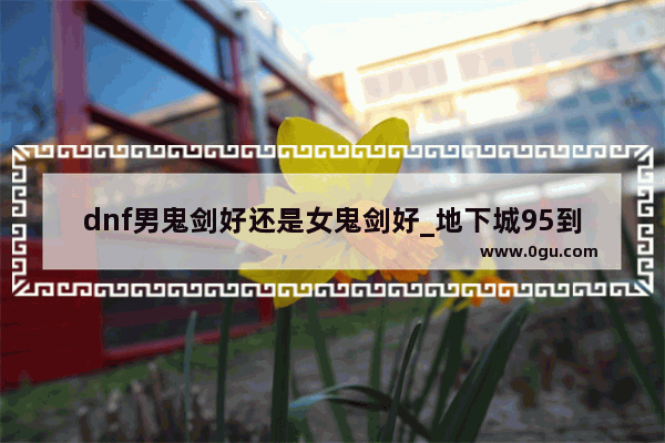 dnf男鬼剑好还是女鬼剑好_地下城95到90版本男鬼剑玩那个角色好