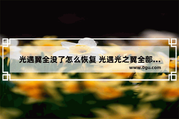 光遇翼全没了怎么恢复 光遇光之翼全部掉了
