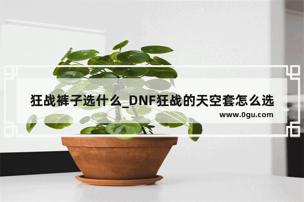 狂战裤子选什么_DNF狂战的天空套怎么选择属性 要刷图的