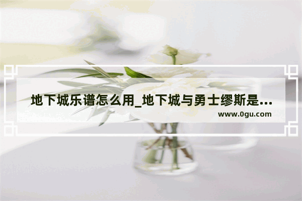 地下城乐谱怎么用_地下城与勇士缪斯是什么职业
