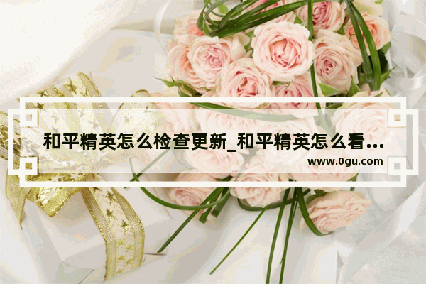 和平精英怎么检查更新_和平精英怎么看还有多久升级