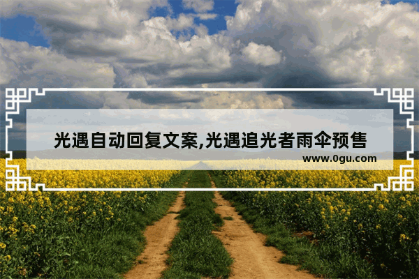 光遇自动回复文案,光遇追光者雨伞预售
