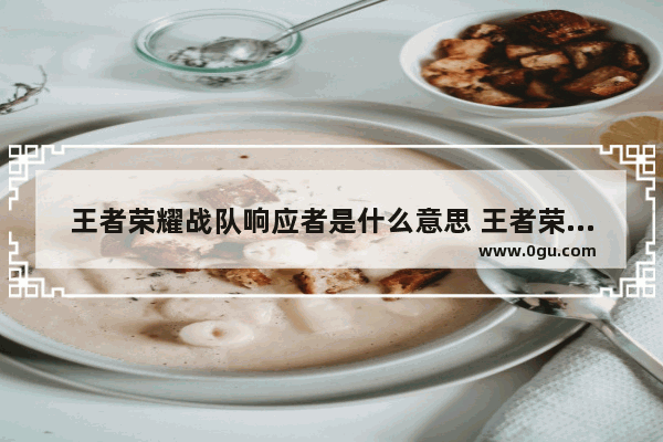 王者荣耀战队响应者是什么意思 王者荣耀响应战队