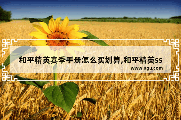 和平精英赛季手册怎么买划算,和平精英ss7赛季手册是什么样的