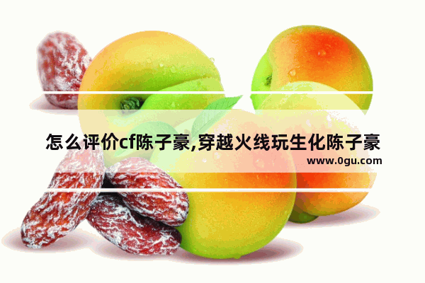 怎么评价cf陈子豪,穿越火线玩生化陈子豪
