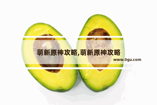 萌新原神攻略,萌新原神攻略