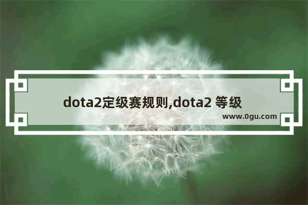 dota2定级赛规则,dota2 等级 物品