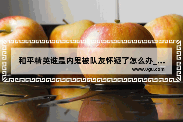 和平精英谁是内鬼被队友怀疑了怎么办_和平精英谁是内鬼档案解锁怎么做