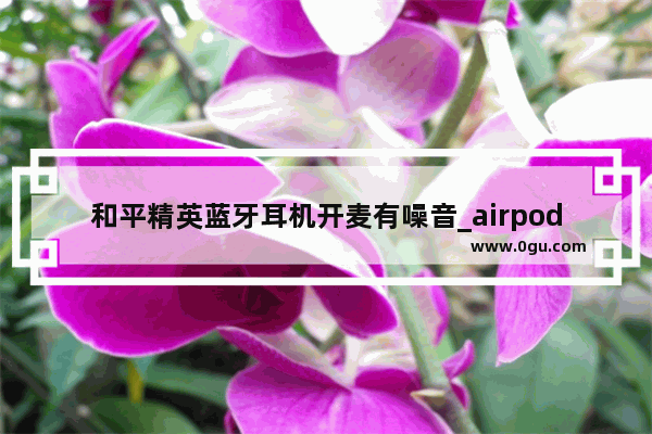 和平精英蓝牙耳机开麦有噪音_airpods和平精英怎么降低枪声加强脚步声