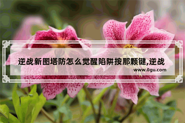 逆战新图塔防怎么觉醒陷阱按那颗键,逆战 塔防 切割机