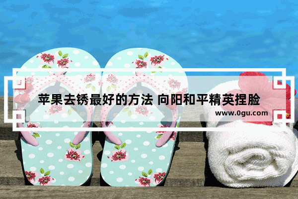 苹果去锈最好的方法 向阳和平精英捏脸