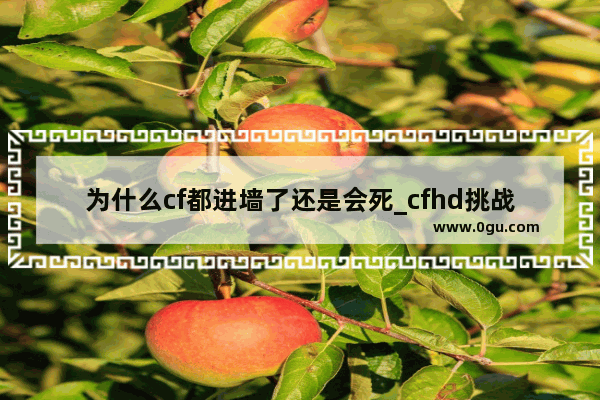 为什么cf都进墙了还是会死_cfhd挑战模式小怪卡墙里怎么办