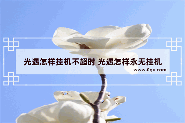 光遇怎样挂机不超时 光遇怎样永无挂机