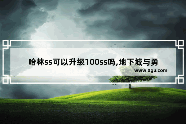 哈林ss可以升级100ss吗,地下城与勇士哈林多少级
