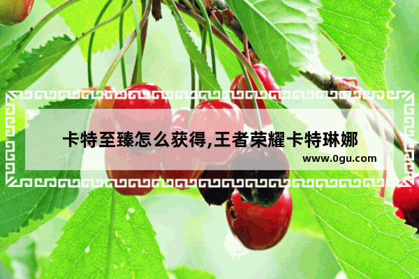 卡特至臻怎么获得,王者荣耀卡特琳娜
