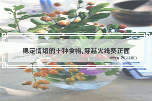 稳定情绪的十种食物,穿越火线葵正面