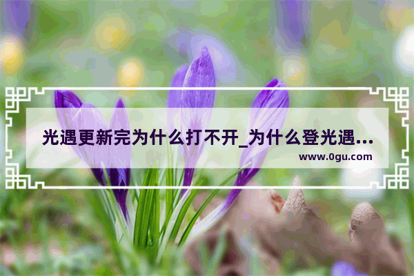 光遇更新完为什么打不开_为什么登光遇登不上去一直停在欢迎回来