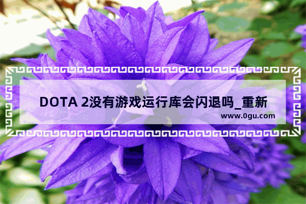 DOTA 2没有游戏运行库会闪退吗_重新启动STEAM DOTA2就不见了 要重新安装 但我的D2还在