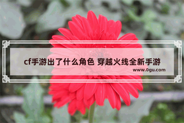 cf手游出了什么角色 穿越火线全新手游