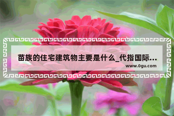 苗族的住宅建筑物主要是什么_代指国际友谊意象