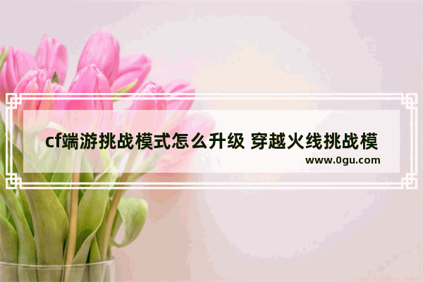 cf端游挑战模式怎么升级 穿越火线挑战模式升级