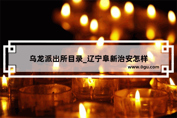 乌龙派出所目录_辽宁阜新治安怎样