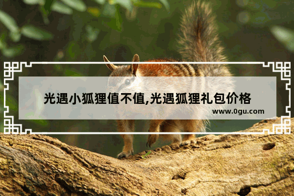 光遇小狐狸值不值,光遇狐狸礼包价格