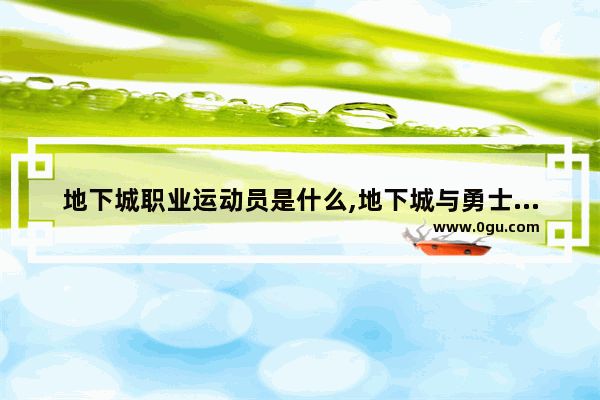 地下城职业运动员是什么,地下城与勇士端游中的职业